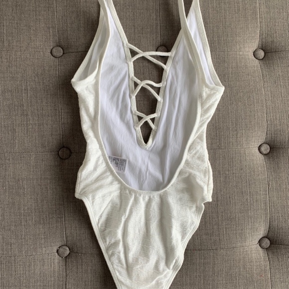 White One Piece Swimsuit - Picture 2 of 3